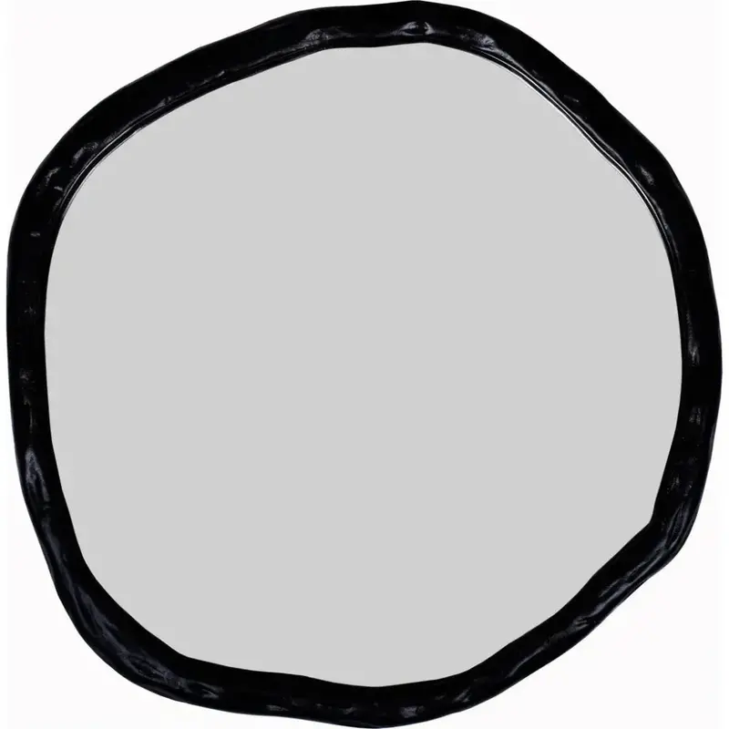 Foundry Black Wall Mirror With Aluminum Frame & Mdf Backing 1