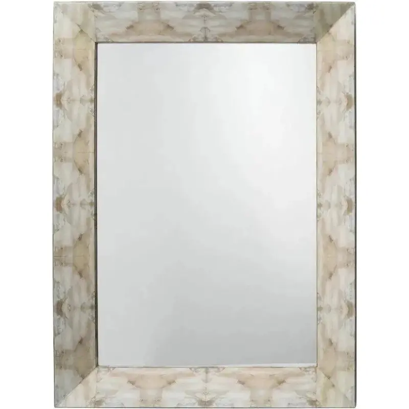 Fragment-Inspired Natural Horn Rectangular Mirror 1