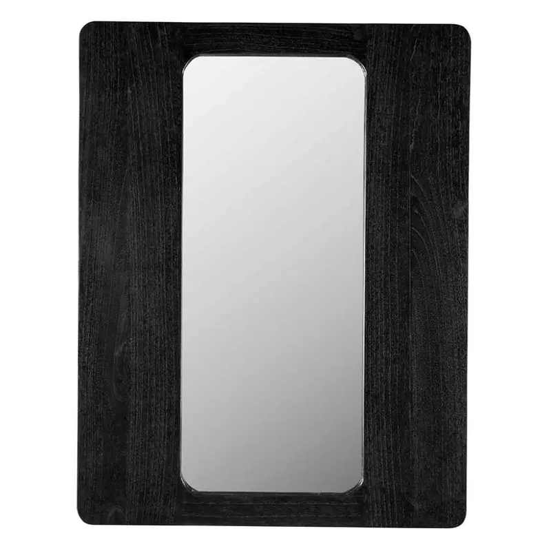 Franklin Oval Wall Mirror With Reclaimed Wood Frame 1