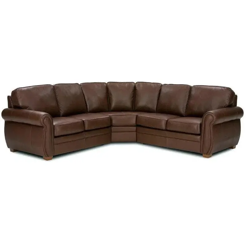 Franklin Symmetrical Leather Sectional – Custom-Made To Order 1
