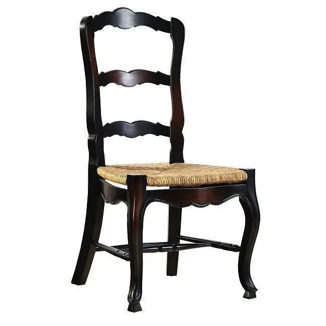 French Ladderback Armless Dining Chairs – Set Of 2 1
