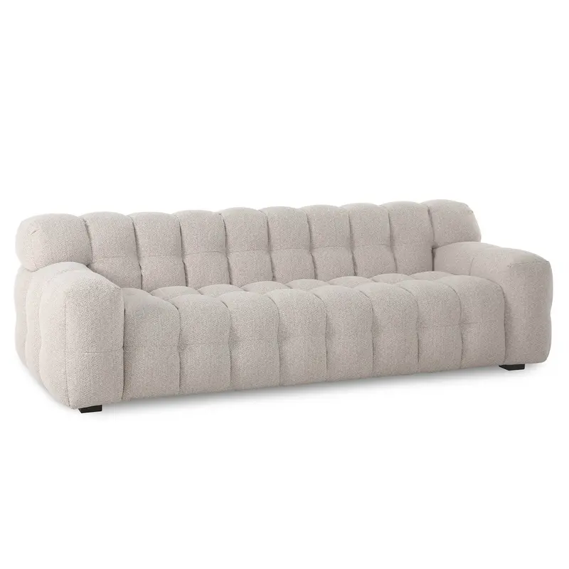 Fusion Off-White Fabric Sofa – Plush Modern Soft-Feel Seating 1