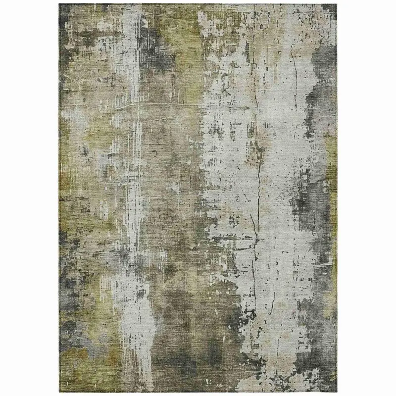 Fyerra Gray Outdoor Rug – Stain-Resistant Washable Floor Mat For Patios And Living Spaces 2