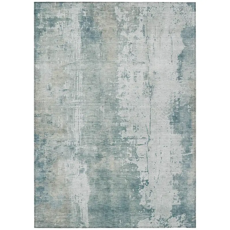 Fyerra Teal Washable Indoor-Outdoor Rug – Artisan-Inspired Weave, All-Season Use & Simple Care 2