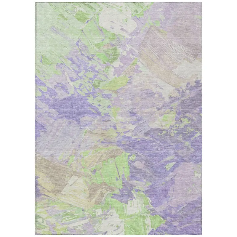 Galain Purple Non-Slip Indoor-Outdoor Rug 1