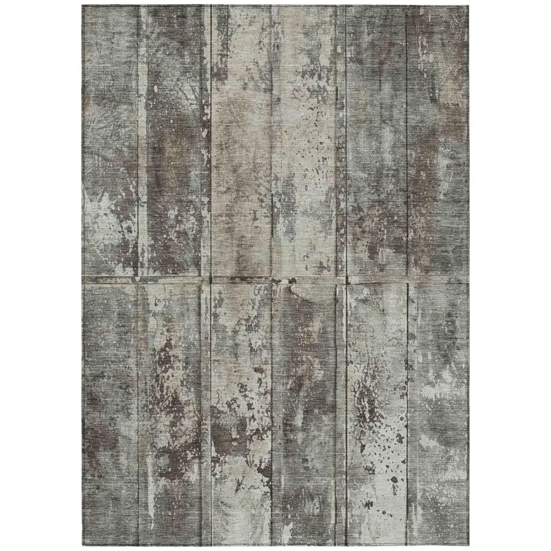 Galara Brown All-Weather Indoor-Outdoor Area Rug 1