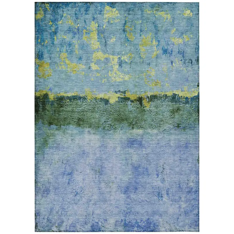 Galaris Midnight Blue Indoor-Outdoor Area Rug – Elegant Washable Floor Mat 1
