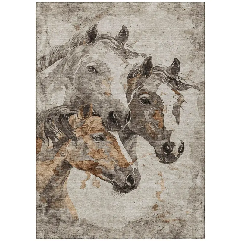 Galion Chocolate Brown Indoor-Outdoor Area Rug – High-Traffic Washable Floor Covering 1