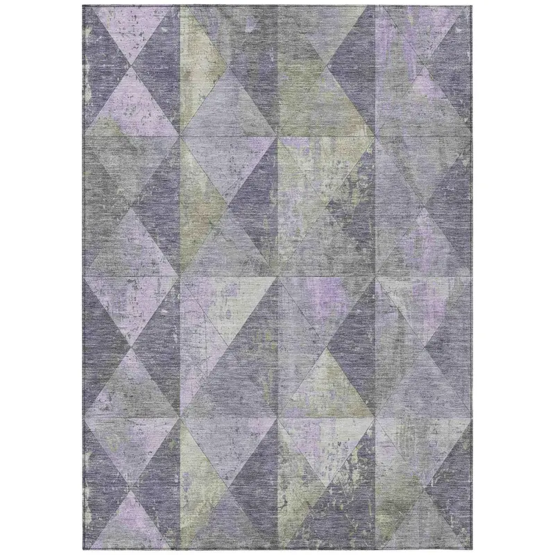 Galon Pale Lavender Indoor-Outdoor Area Rug – Lightweight Washable Floor Mat 1