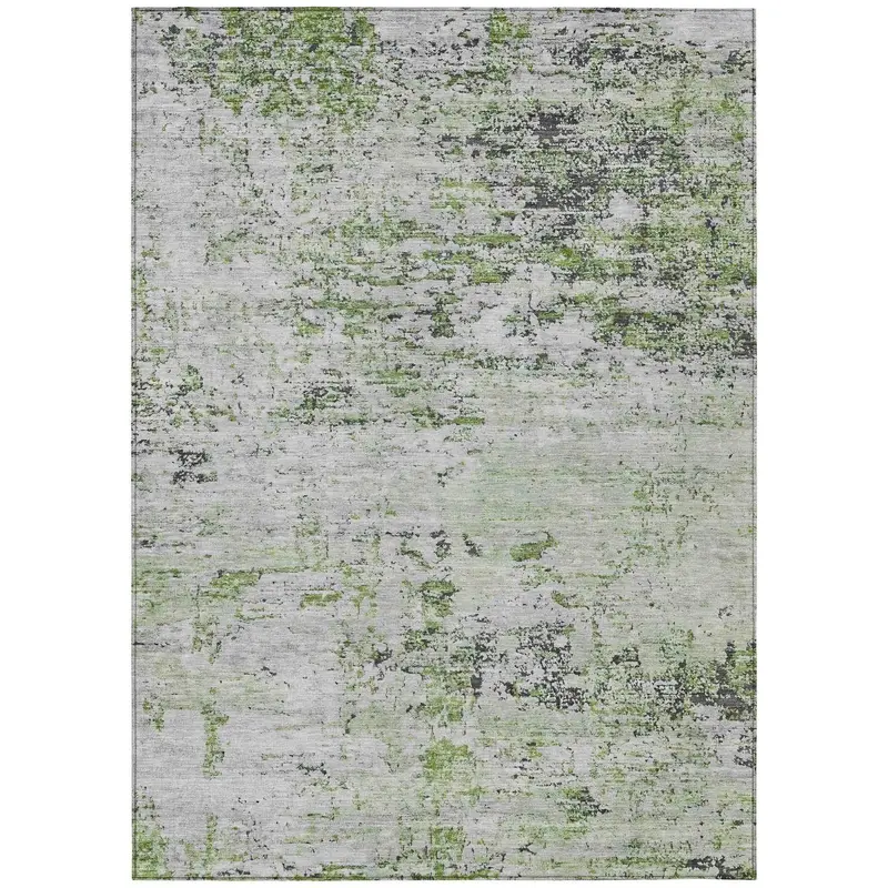 Galora Aloe Green Indoor-Outdoor Area Rug – Stain-Resistant Outdoor Floor Mat 1