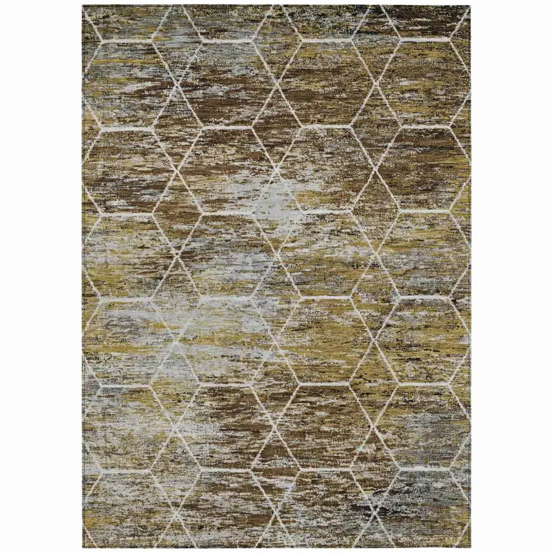 Galyn Brown Indoor-Outdoor Area Rug – Timeless Neutral & All-Surface Compatibility 1