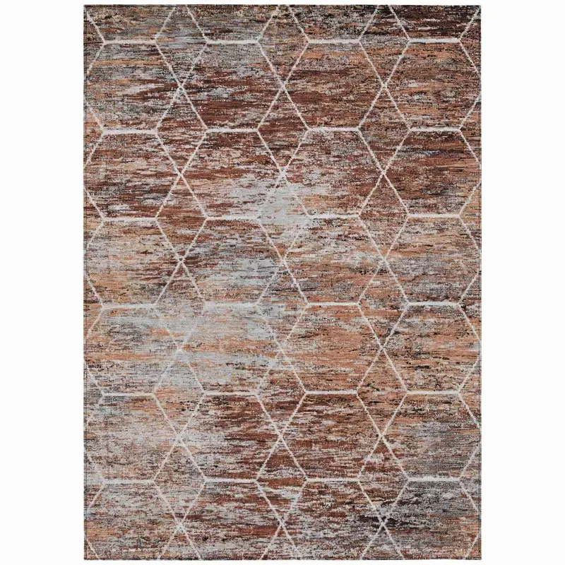 Galyn Paprika Indoor-Outdoor Area Rug – Rustic Charm & Heavy-Duty Weave 1