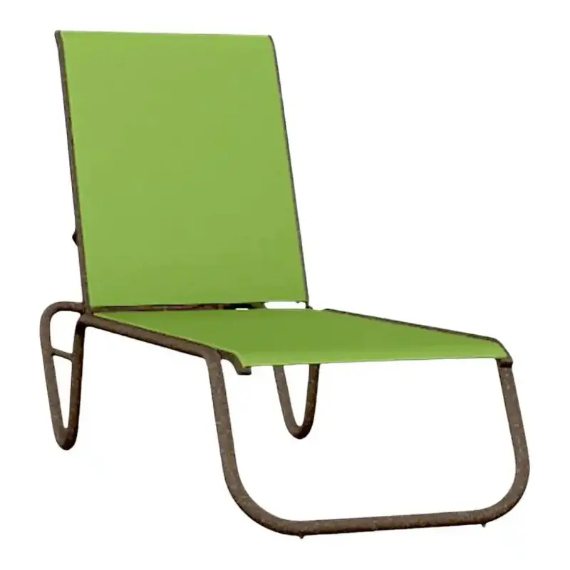 Gardenella Lightweight Stackable Outdoor Chaise 1