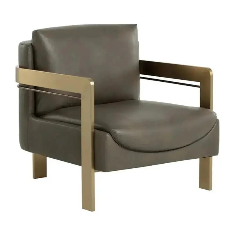 Garo Leather Lounge Chair – Premium Upholstered Living Room Accent Chair 1