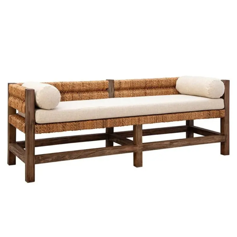 Georgia Upholstered Bedroom Bench In Performance Fabric 1