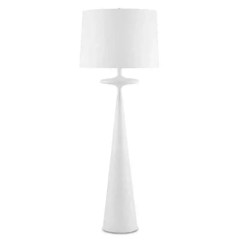 Gesso-White Giacomo Sculptural Floor Lamp 1