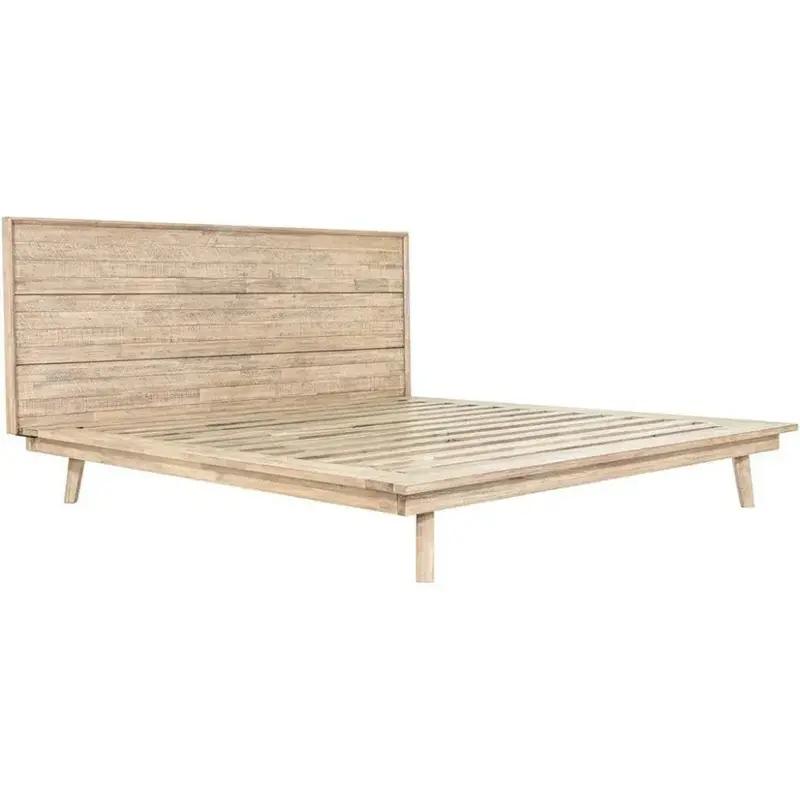 Gia Natural Wood Platform Bed Frame – Minimalist Design 1