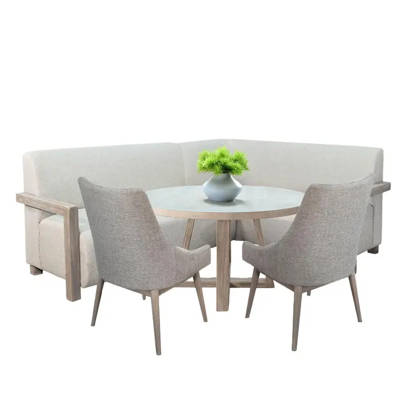 Gibson 4-Piece Dining Set With Elegant High-Back Chairs 1