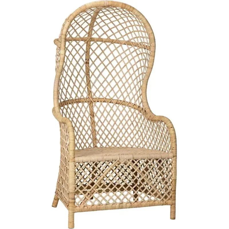 Gigi Birch And Rattan Accent Armchair 1