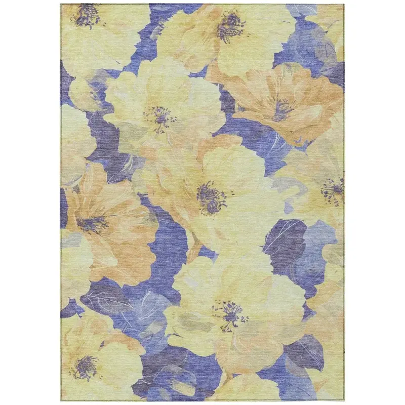 Glamore Gold Modern Indoor-Outdoor Accent Rug 2