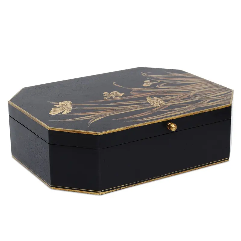 Glasshouse Wooden Tole-Style Storage Box 1