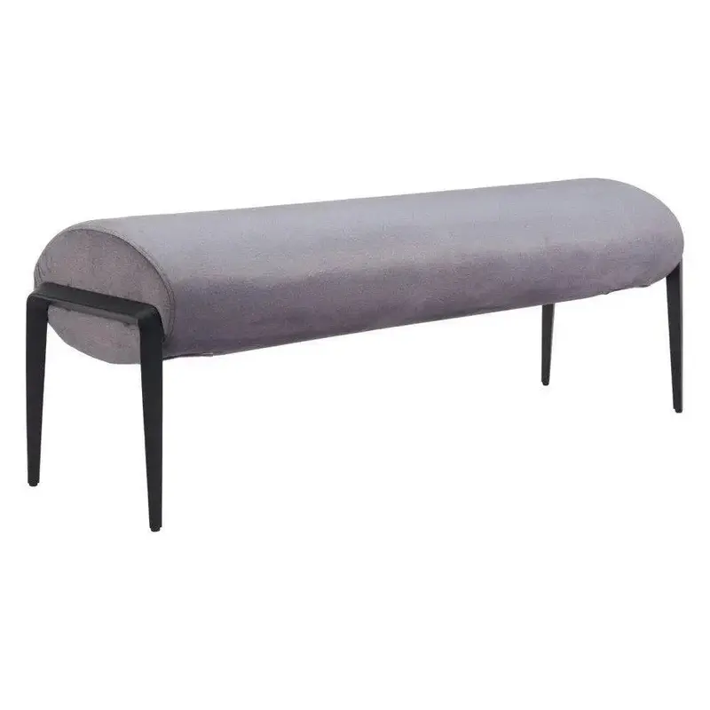 Glatt Grey Bench – Contemporary Wood-And-Steel Seating 1