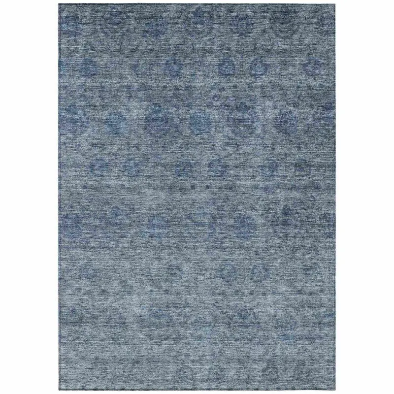 Glenra Blue Outdoor Rug – Stain-Resistant Washable Floor Mat For Patios And Living Spaces 2