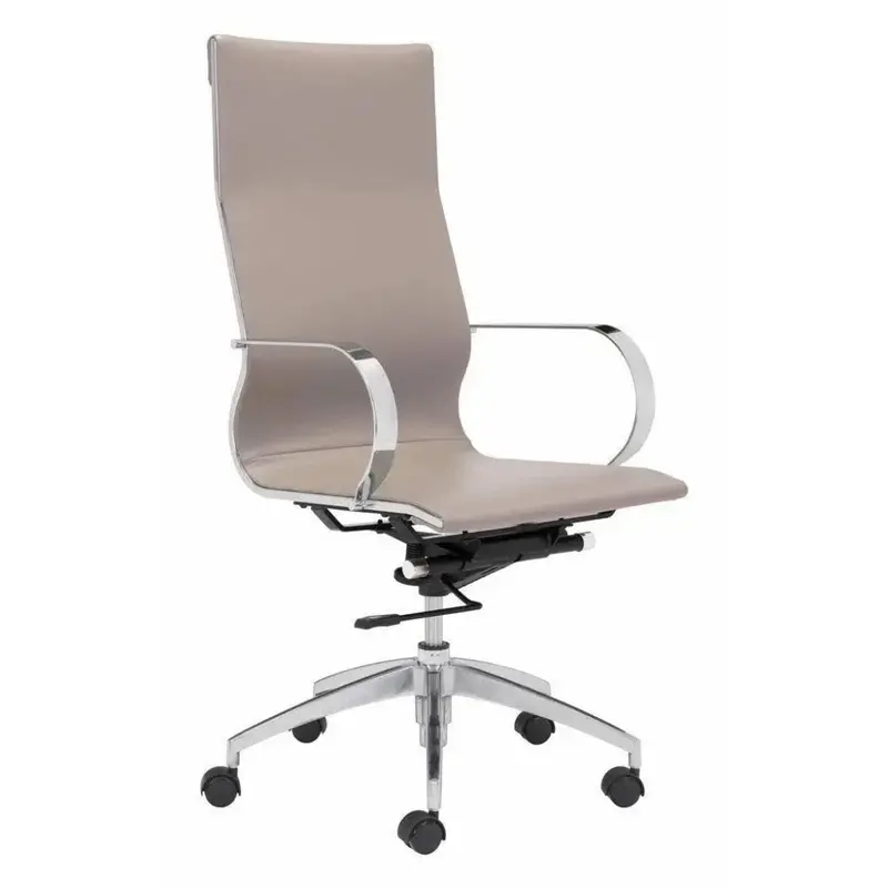 Glider Ergonomic High-Back Office Chair In Taupe 1