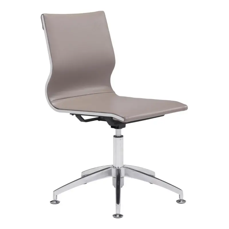 Glider Executive-Style Faux Leather Conference Chair 1