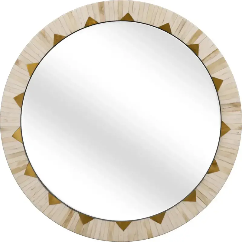 Global Cream Resin-And-Mdf Wall Mirror 1