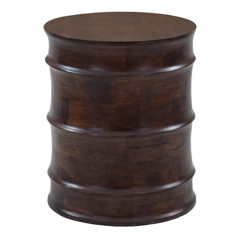 Global Round Wooden Side Table 1