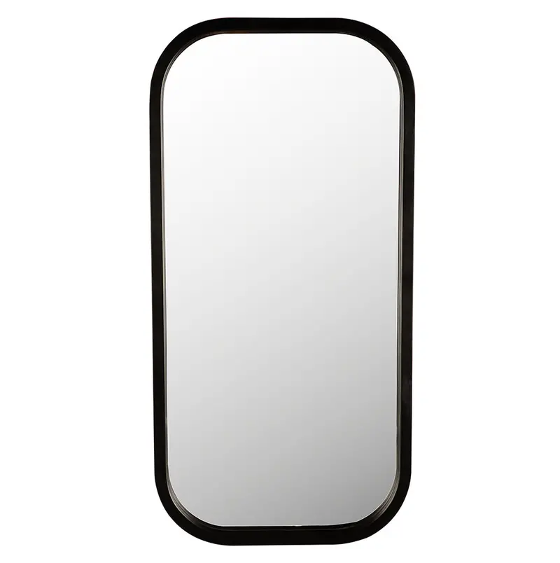 Gorky Wall Mirror With Minimalist Black Iron Frame 1