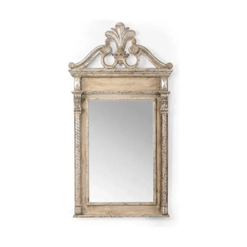 Grand Entrance Wall Mirror – Solid Wood Frame Design 1