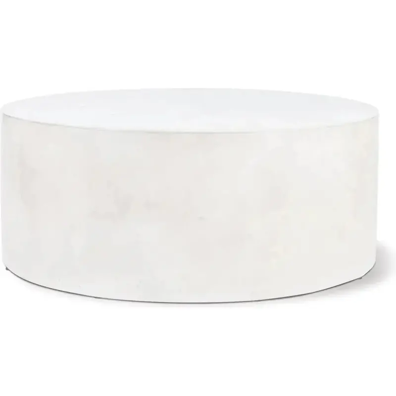 Grand Louis White Outdoor Coffee Table – Minimalist Patio Accent 1