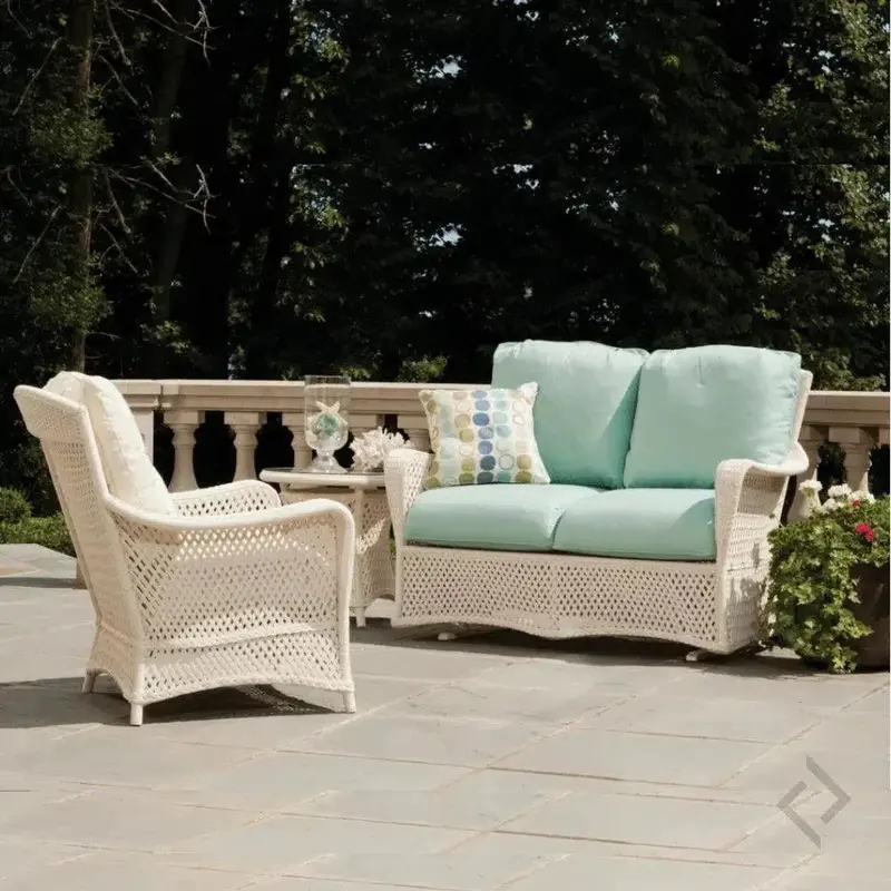 Grand Traverse 3-Piece Gliding Loveseat, Chair, And Table Set 1