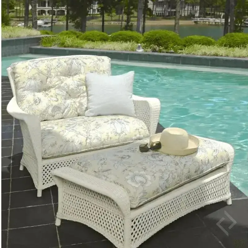 Grand Traverse Chair-And-A-Half And Ottoman Outdoor Set 1