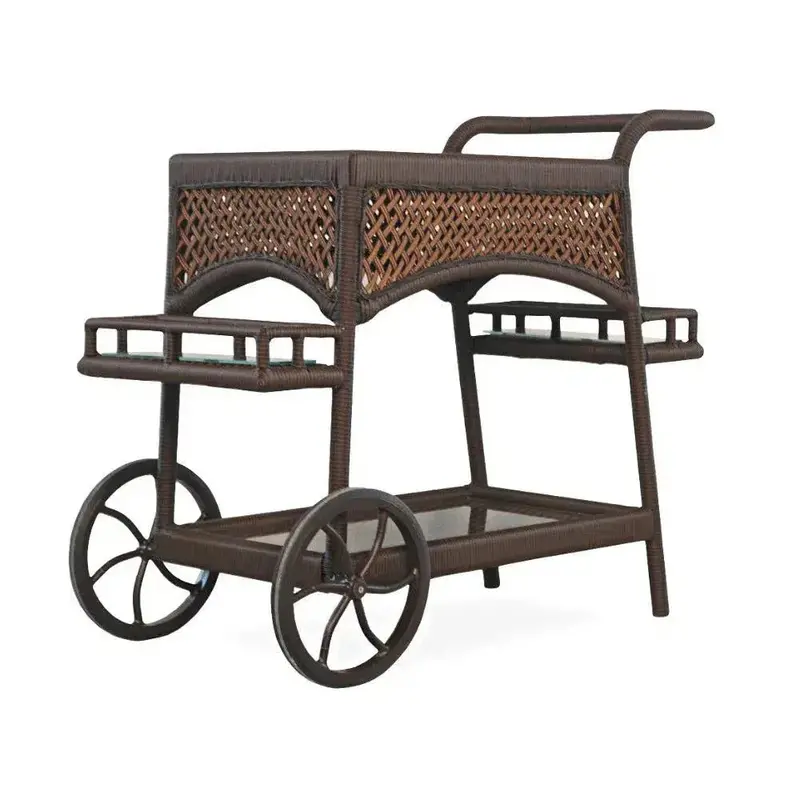 Grand Traverse Outdoor Bar Cart – Rustic Patio Serving Station 1