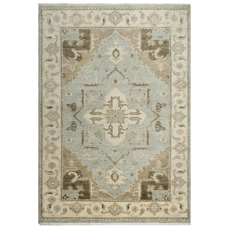 Gray Border Design Large Area Rug For Living Room 1