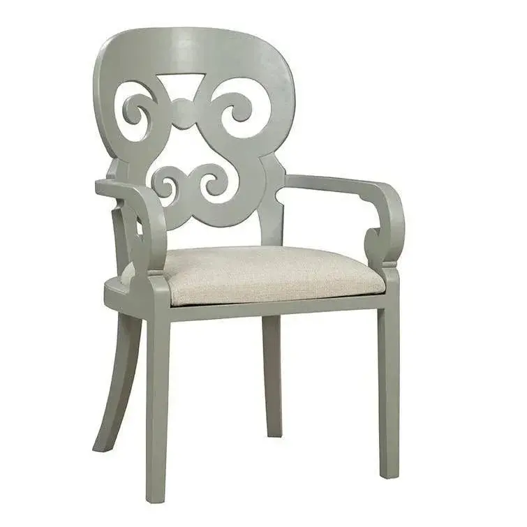 Gray Linen Bolero Accent Armchair 1
