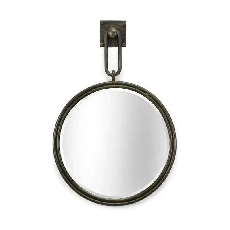 Grenada Iron Wall Mirror With Industrial Framing 1