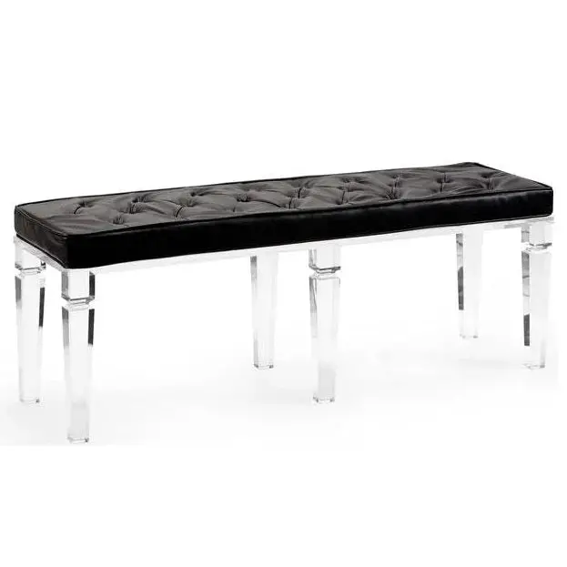 Greta Transparent Acrylic Bedroom Bench 1