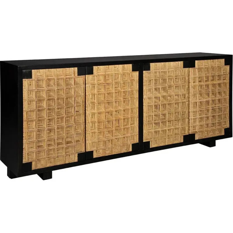 Grove Hill Black Wood Sideboard For Dining Room 1