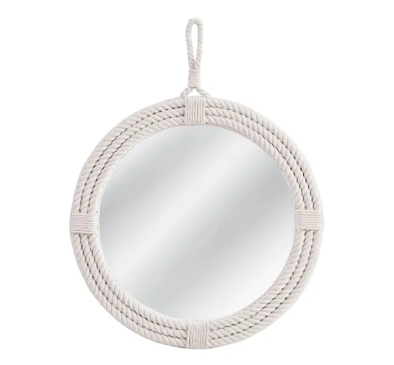 Guedry Minimalist Natural Wood Frame Mirror 1
