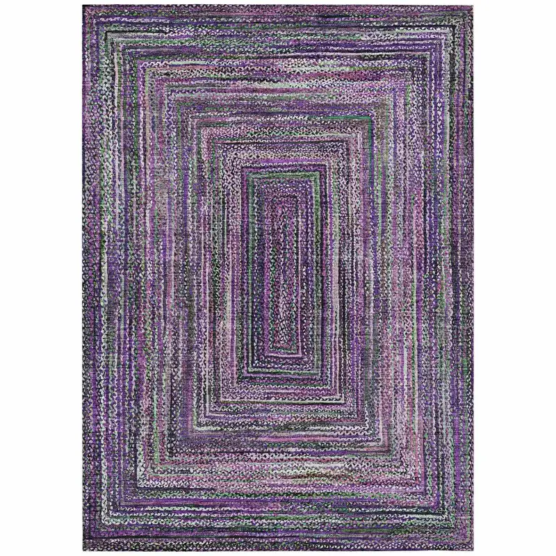Haelanor Purple Indoor-Outdoor Area Rug – Rich Hue & Anti-Microbial Finish 1