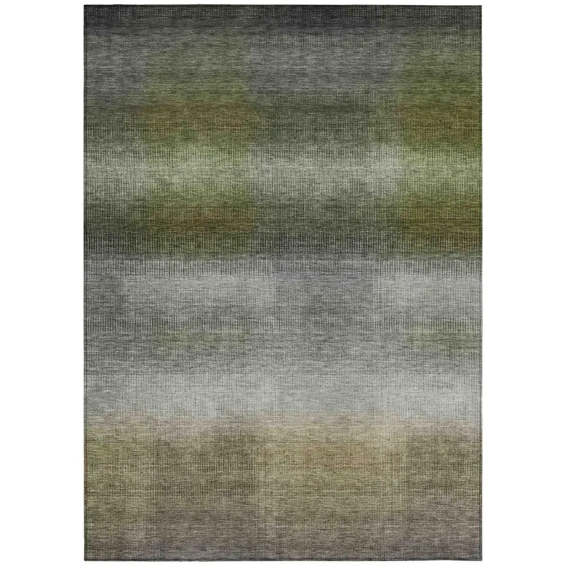 Haelor Charcoal Gray Washable Rug – Sleek Design For Porch, Kitchen, Or Balcony 1