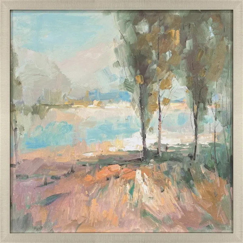 Hand-Finished La Riviere Framed Wall Art Print 1