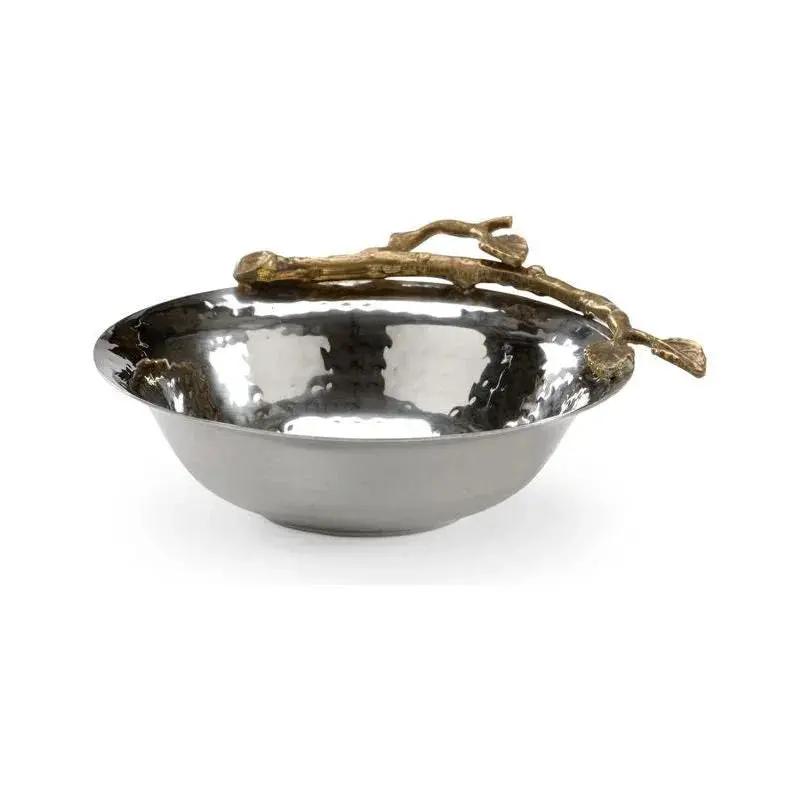 Hand-Hammered Steel Twig-Style Single Bowl 1