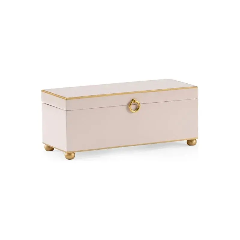Hand-Painted Rectangular Wooden Keepsake Box 1