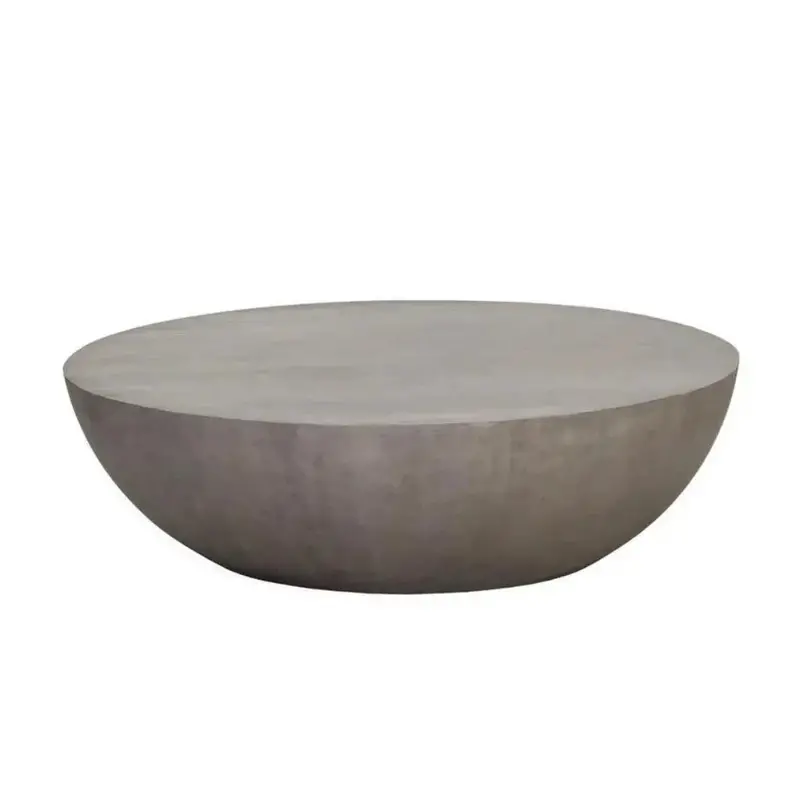 Handcrafted Round Wooden Coffee Table – Kinsley Collection 1
