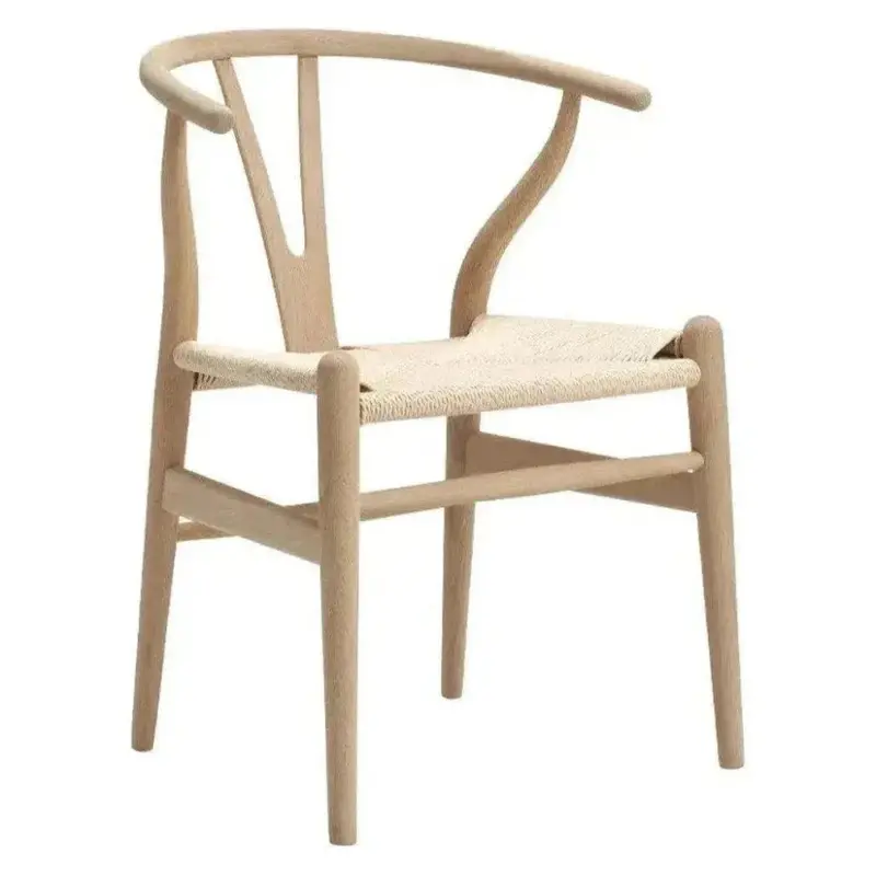 Hans Arm Dining Chair – Natural Wood Frame With Comfort Upholstery 1